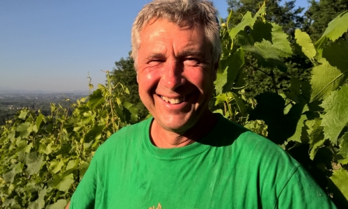 Yves Duport in de wijngaard