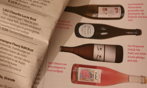 Champagne en PetNat's in de 'Gazet' 