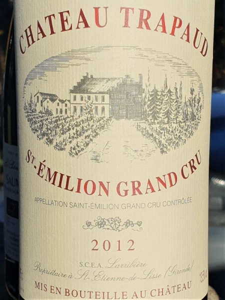 Trapaud St Emilion Grand Cru 2012